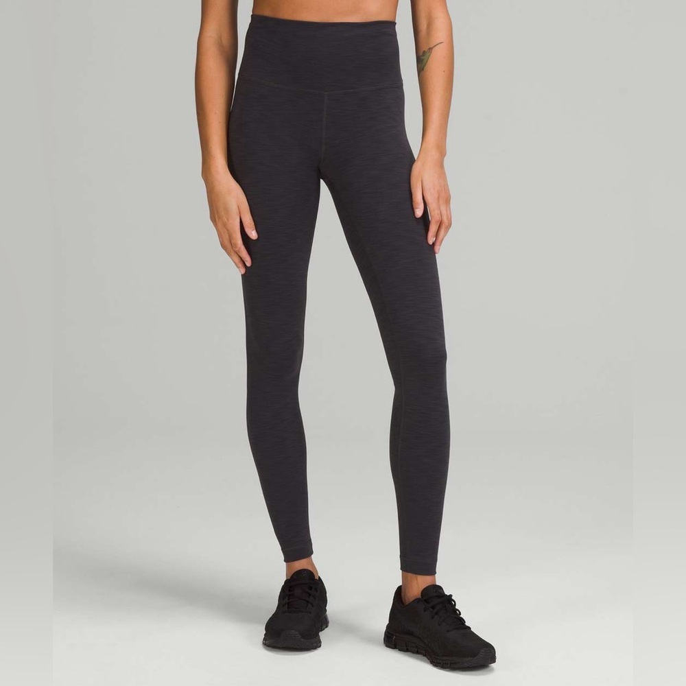 Lululemon Wunder Train High Rise Tight 28", Heathered Graphite Grey